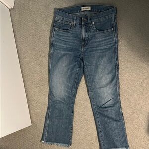 Madewell Women's Cropped Ankle Jeans in Blue